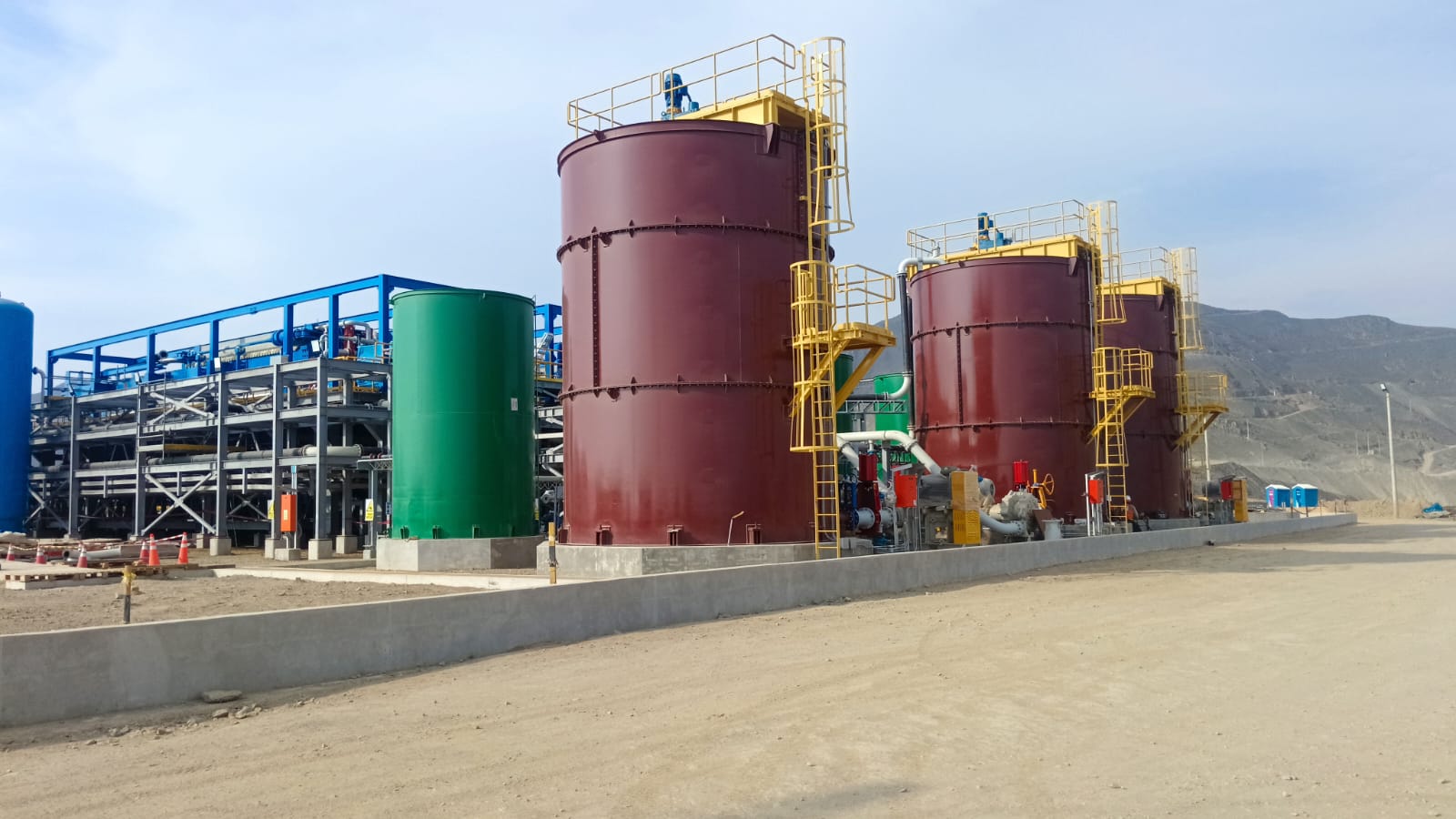 Planta de filtrado de relaves